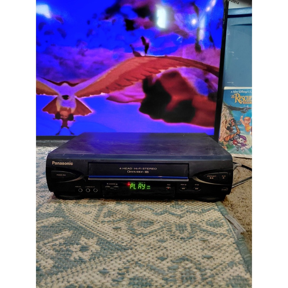 Vtg Panasonic PV-V4522 Blueline VHS VCR Player No Remote TESTED WORKING